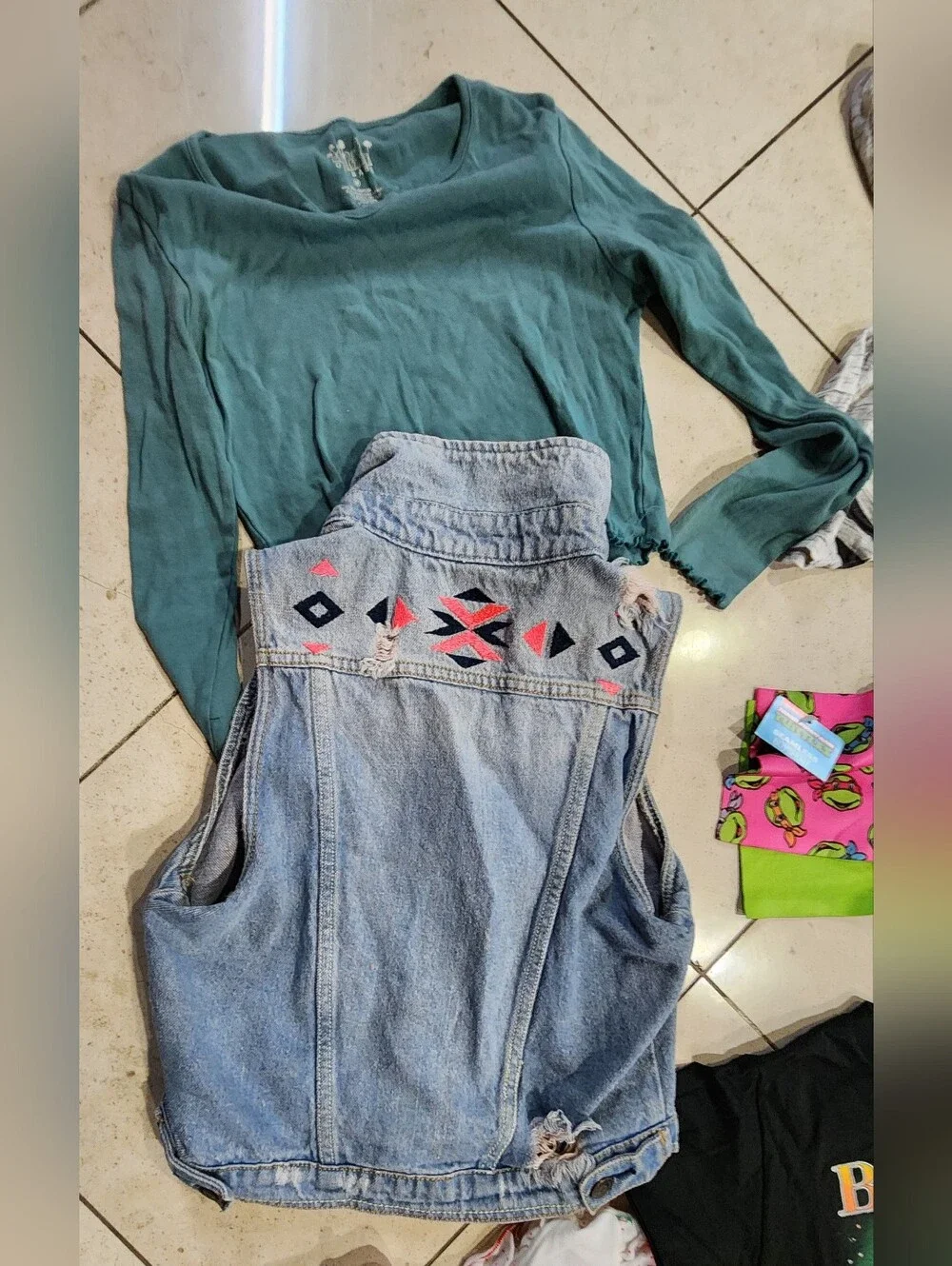 Kids Child Girls Clothes 10 Years Lot of 16 Pieces Sweaters Leggings Hoodies